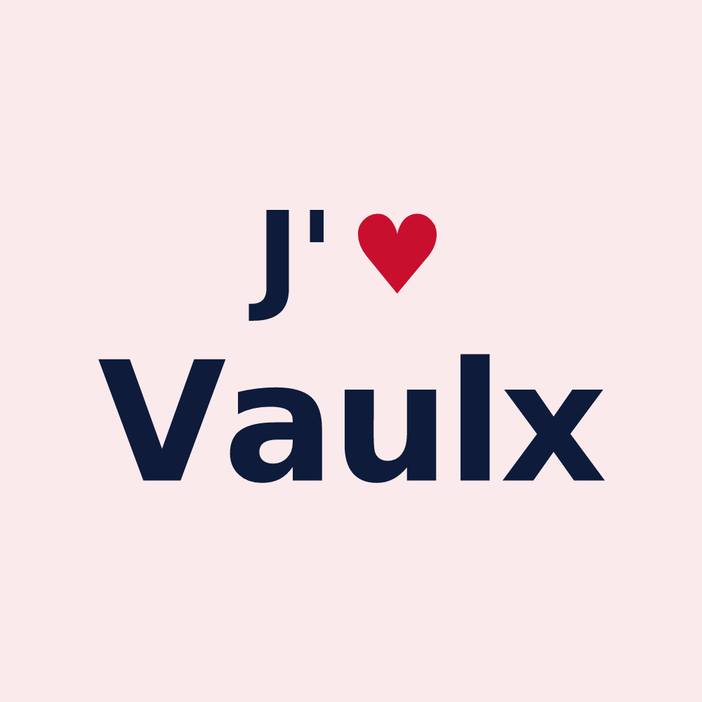Magnet personnalisé Vaulx — design J'aime Vaulx