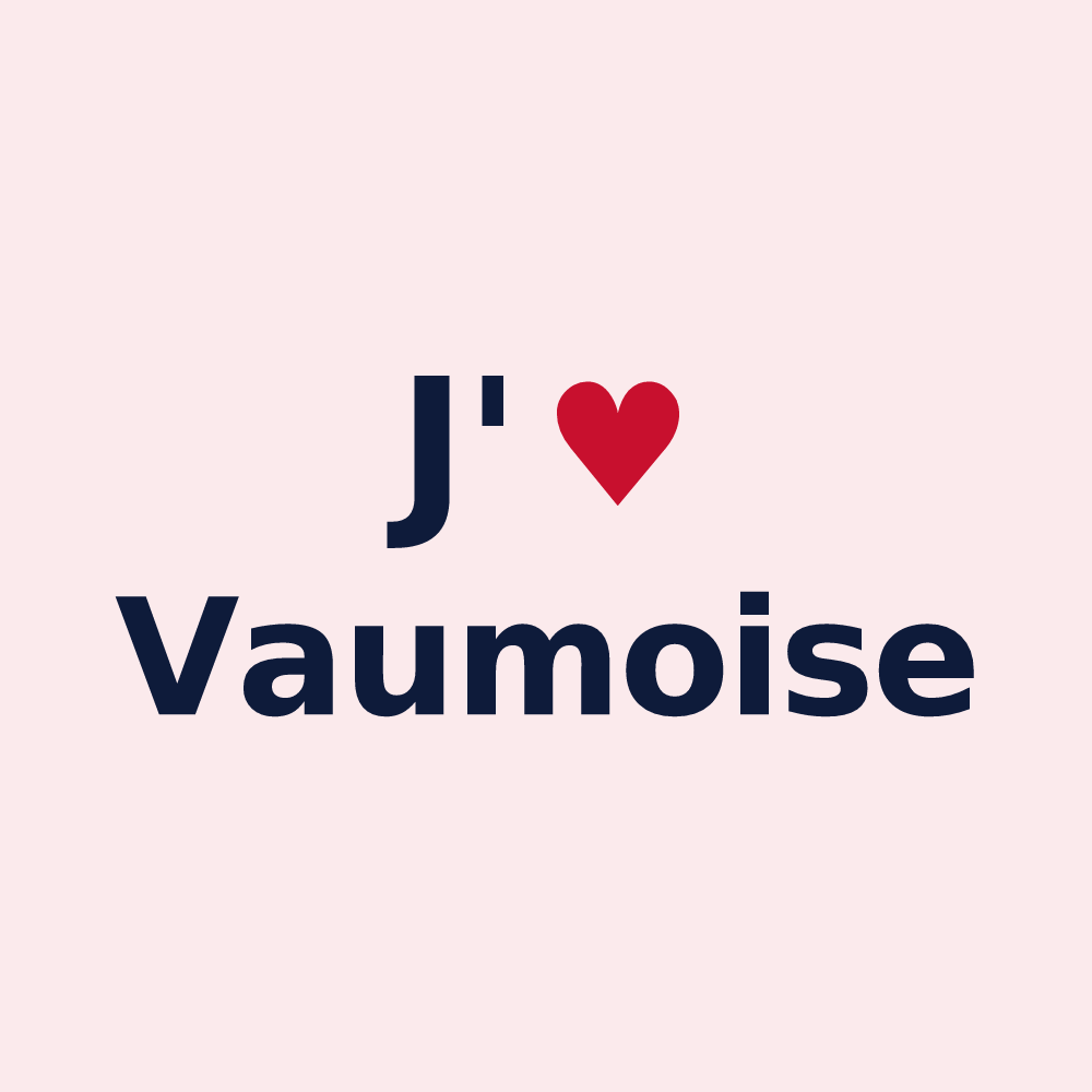 Magnet personnalisé Vaumoise — design J'aime Vaumoise