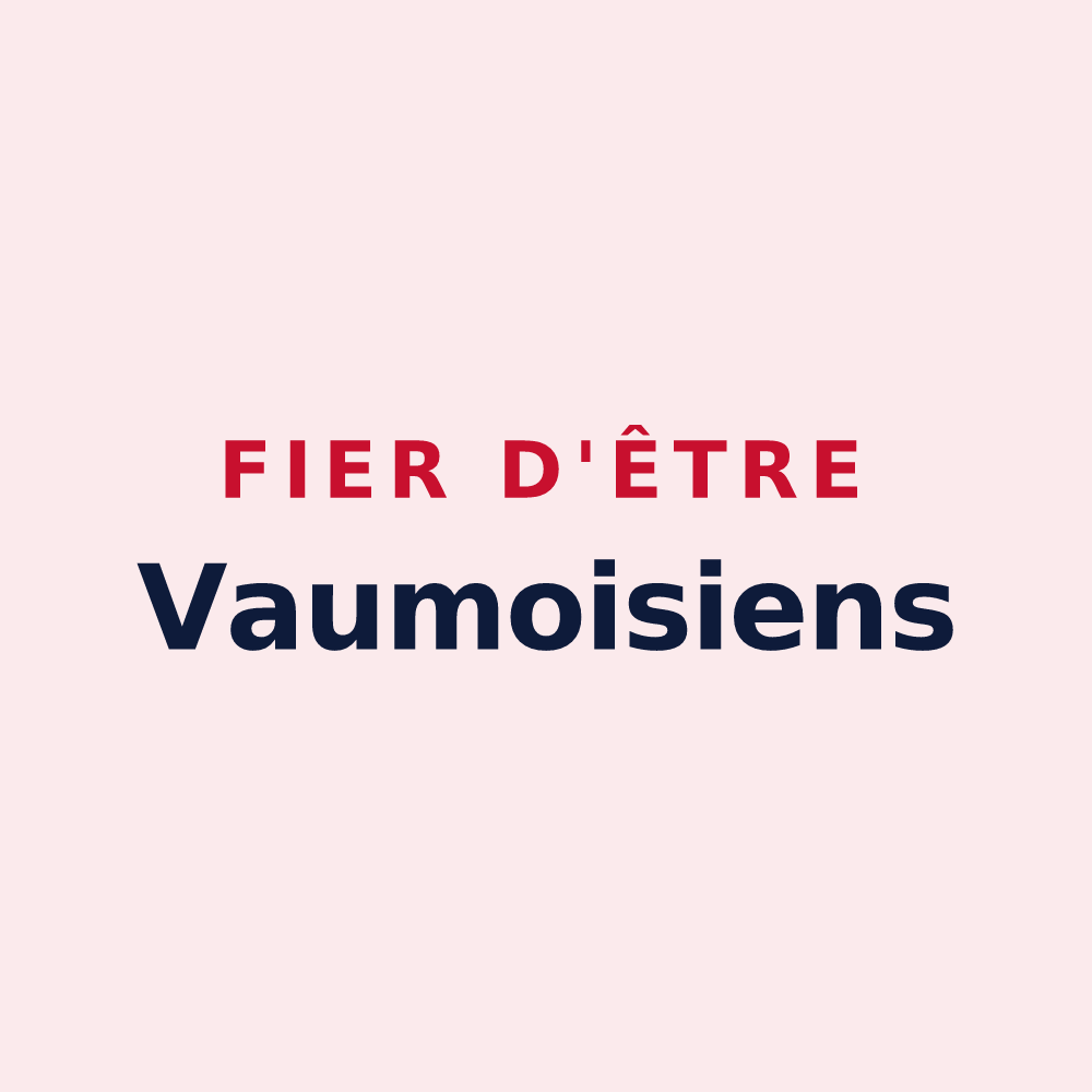 Magnet « Fier d'être Vaumoisiens » — design pour Vaumoise