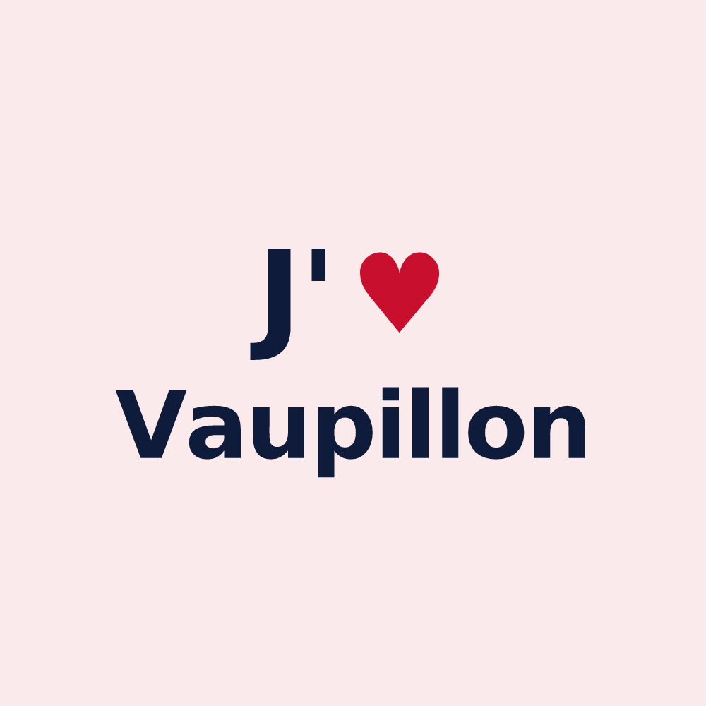 Magnet personnalisé Vaupillon — design J'aime Vaupillon