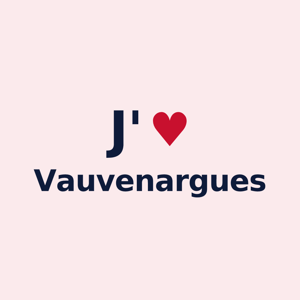 Magnet personnalisé Vauvenargues — design J'aime Vauvenargues