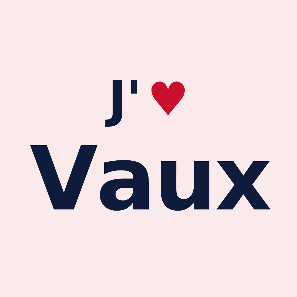 Magnet personnalisé Vaux — design J'aime Vaux