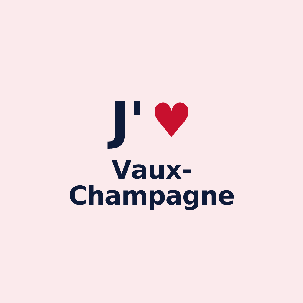 Magnet personnalisé Vaux-Champagne — design J'aime Vaux-Champagne