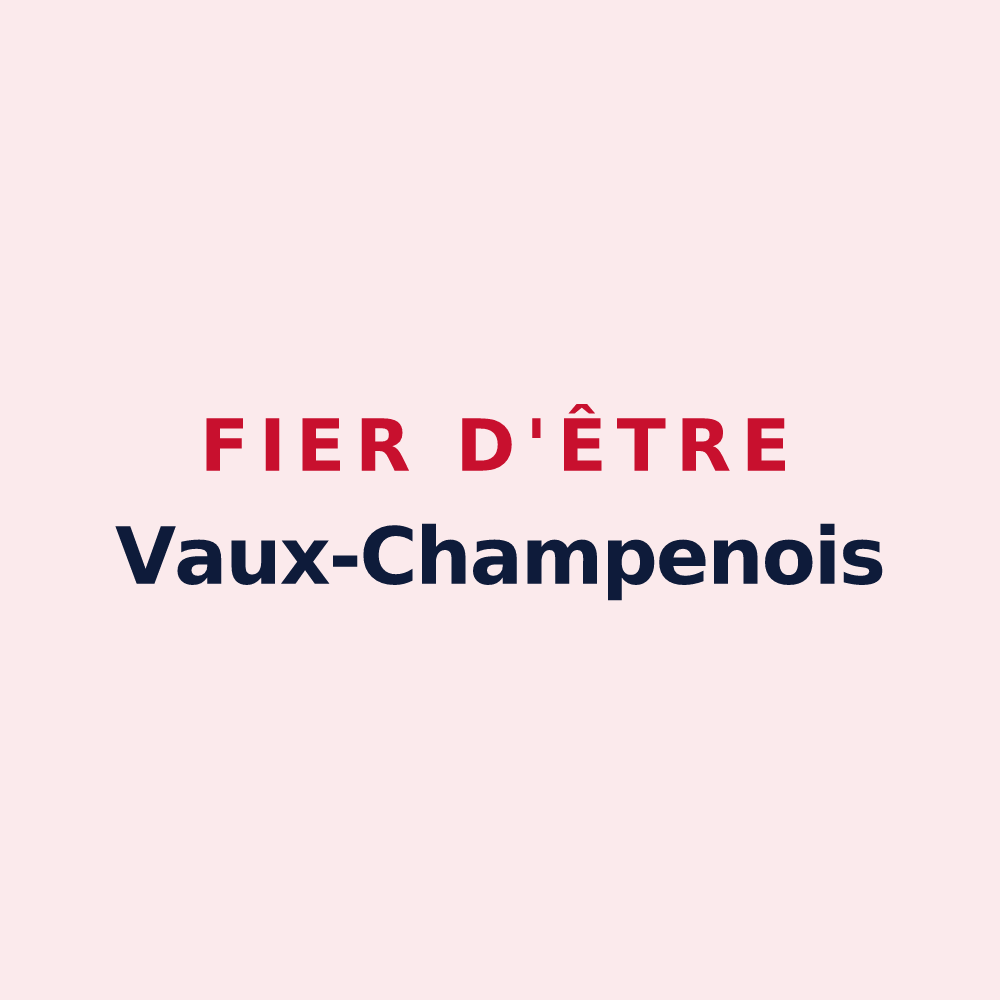 Magnet « Fier d'être Vaux-Champenois » — design pour Vaux-Champagne