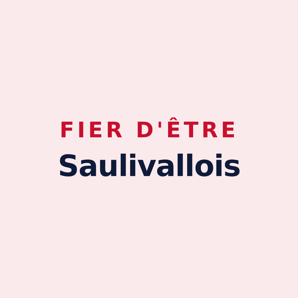 Magnet « Fier d'être Saulivallois » — design pour Vaux-Saules
