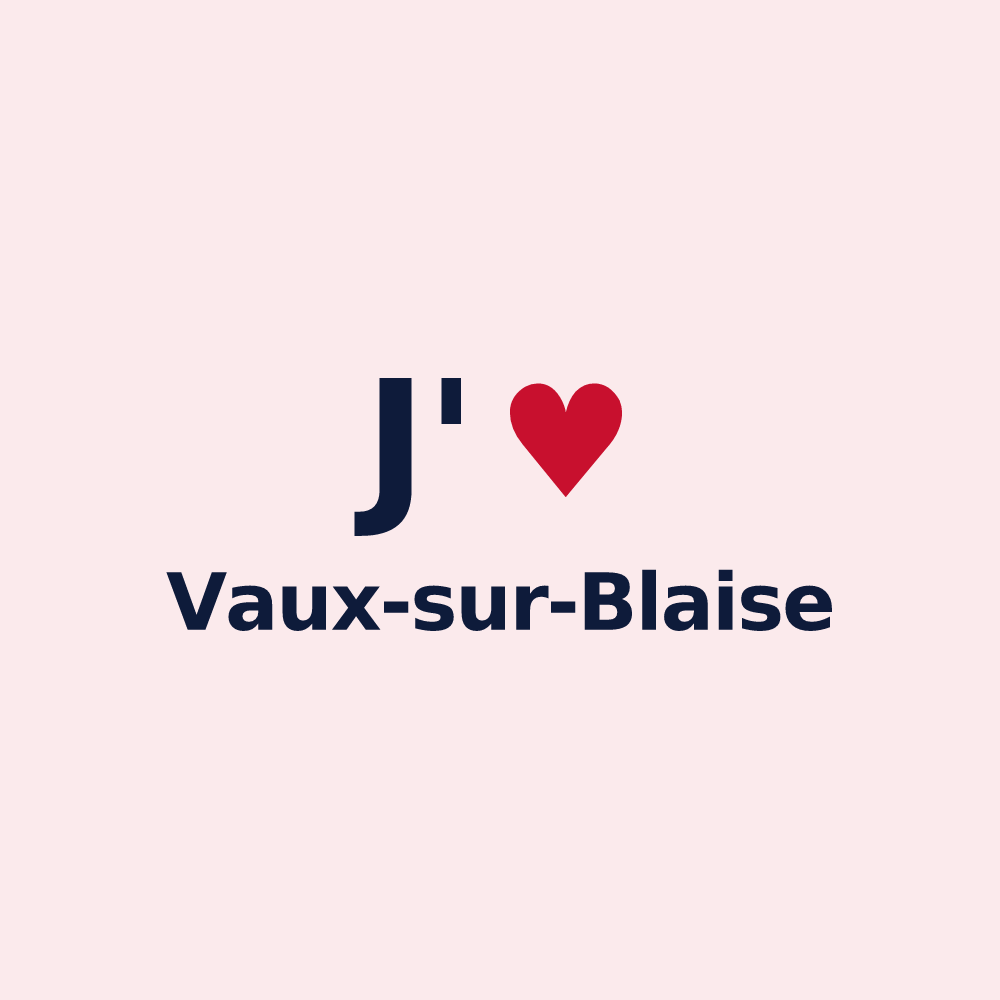 Magnet personnalisé Vaux-sur-Blaise — design J'aime Vaux-sur-Blaise