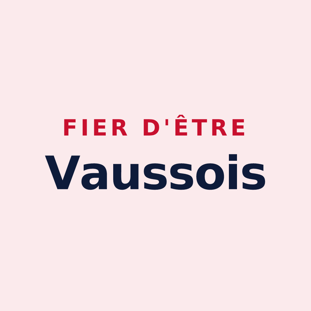 Magnet « Fier d'être Vaussois » — design pour Vaux-sur-Seulles