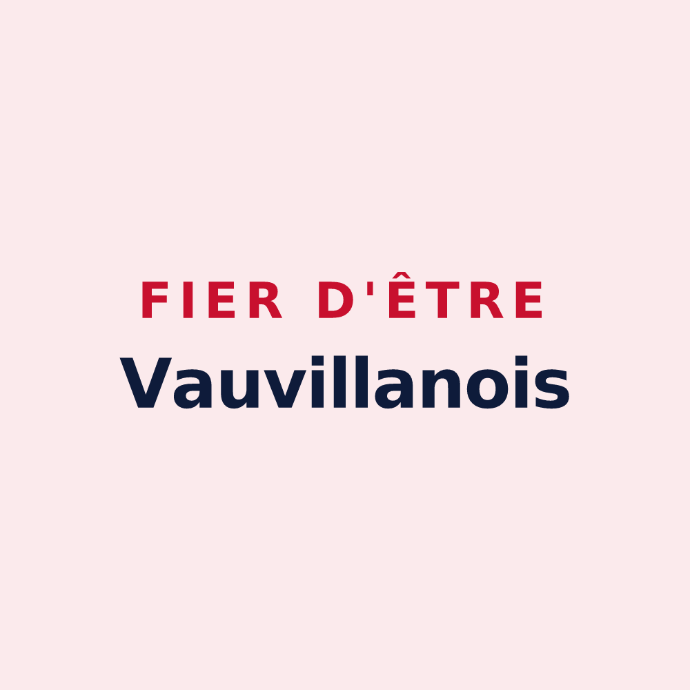 Magnet « Fier d'être Vauvillanois » — design pour Vaux-Villaine