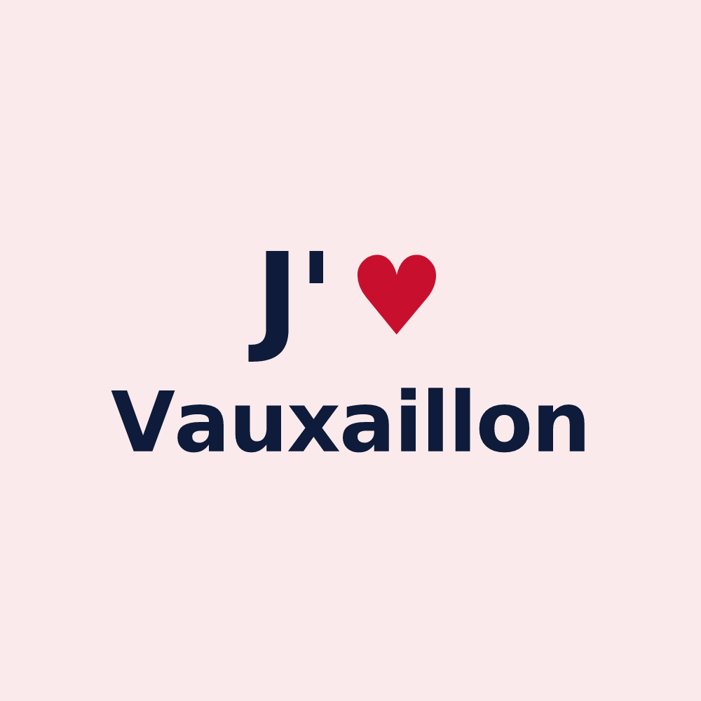 Magnet personnalisé Vauxaillon — design J'aime Vauxaillon