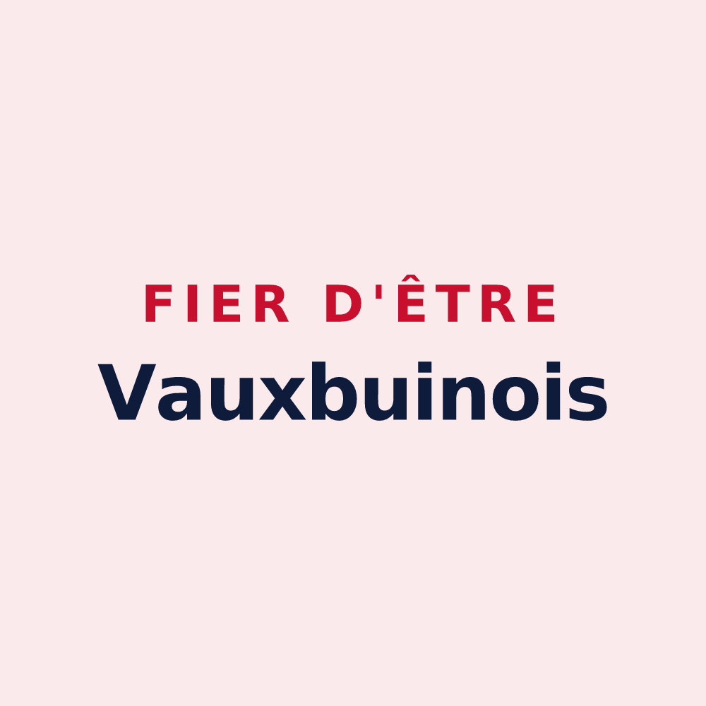 Magnet « Fier d'être Vauxbuinois » — design pour Vauxbuin