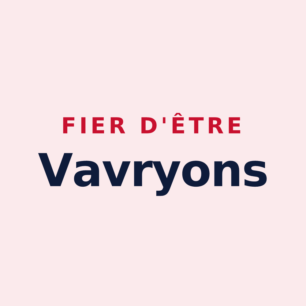 Magnet « Fier d'être Vavryons » — design pour Vavray-le-Petit