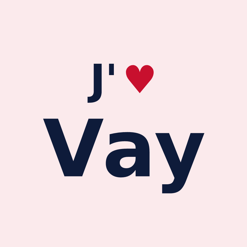 Magnet personnalisé Vay — design J'aime Vay
