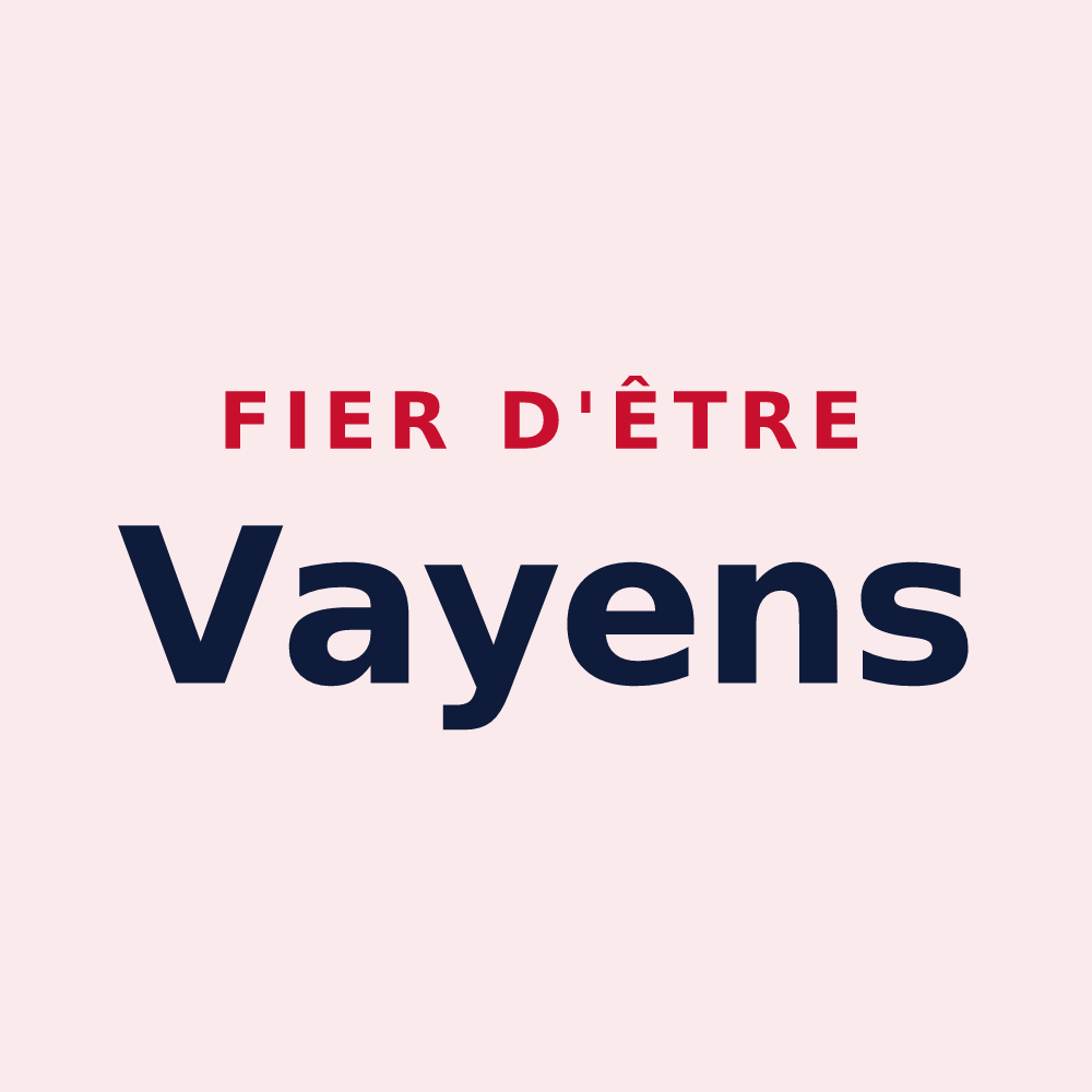 Magnet « Fier d'être Vayens » — design pour Vay