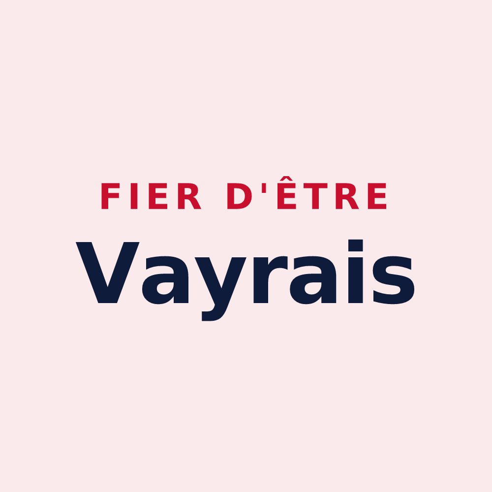 Magnet « Fier d'être Vayrais » — design pour Vayres