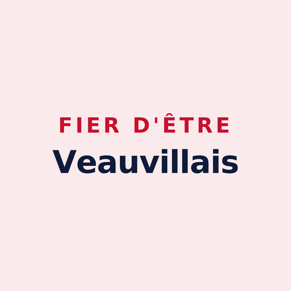 Magnet « Fier d'être Veauvillais » — design pour Veauville-lès-Quelles