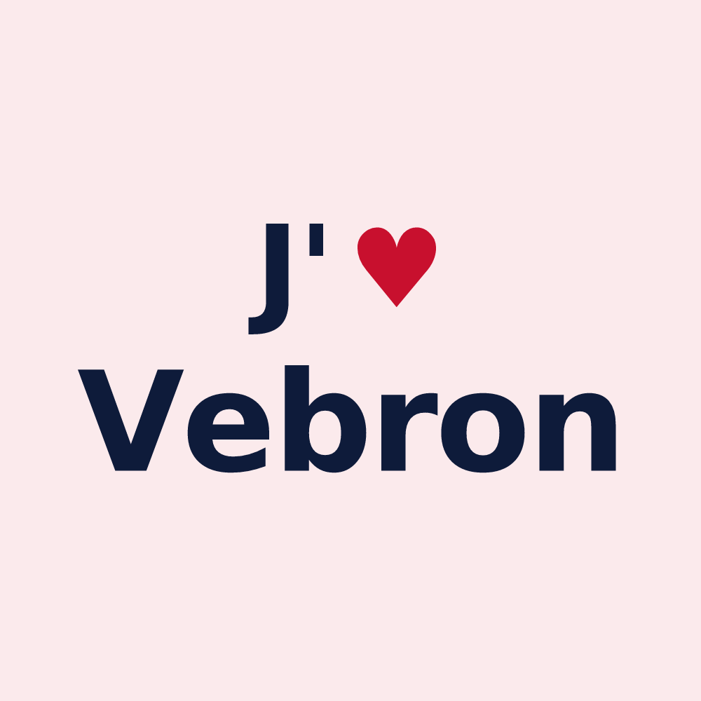 Magnet personnalisé Vebron — design J'aime Vebron
