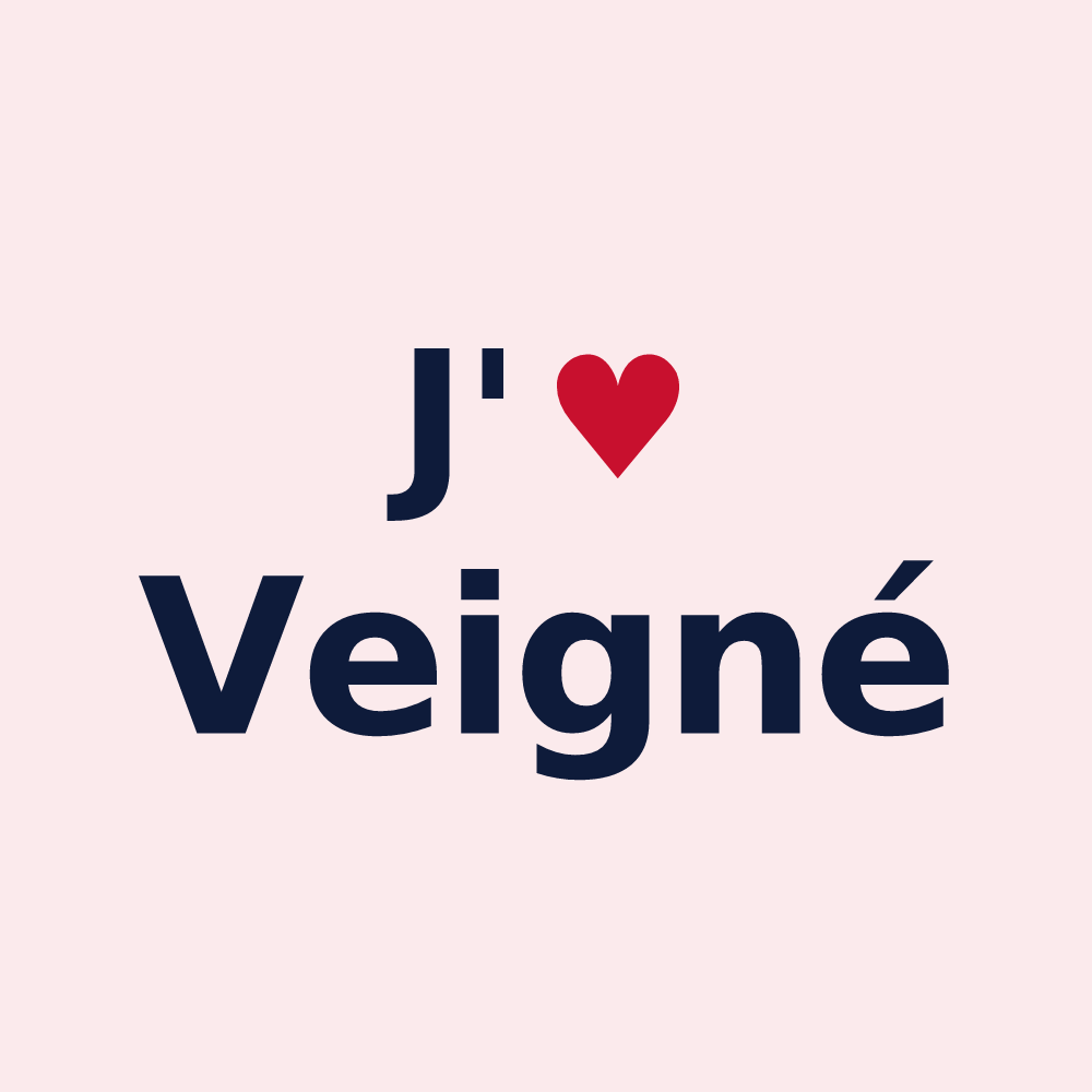 Magnet personnalisé Veigné — design J'aime Veigné