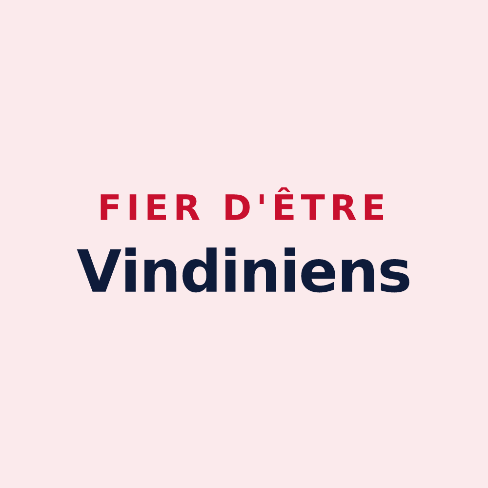 Magnet « Fier d'être Vindiniens » — design pour Veigné