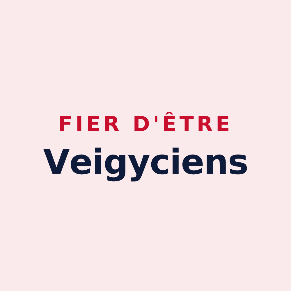 Magnet « Fier d'être Veigyciens » — design pour Veigy-Foncenex