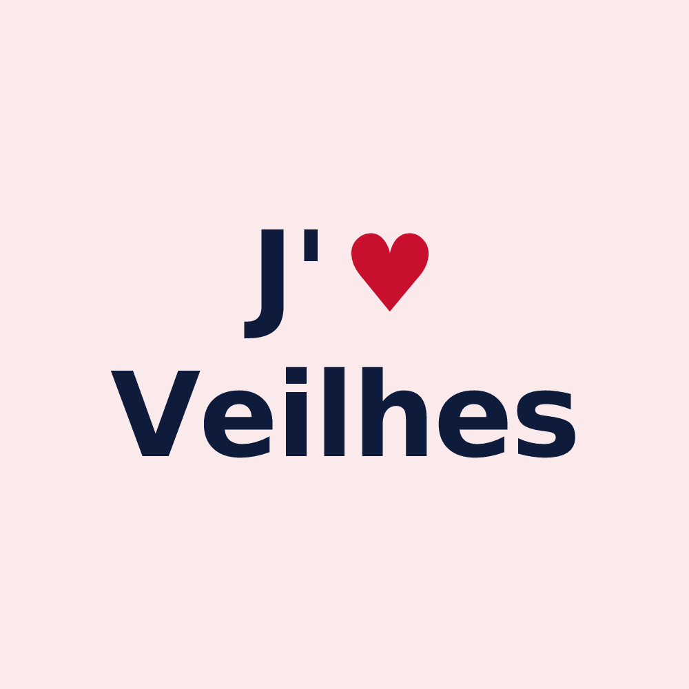 Magnet personnalisé Veilhes — design J'aime Veilhes