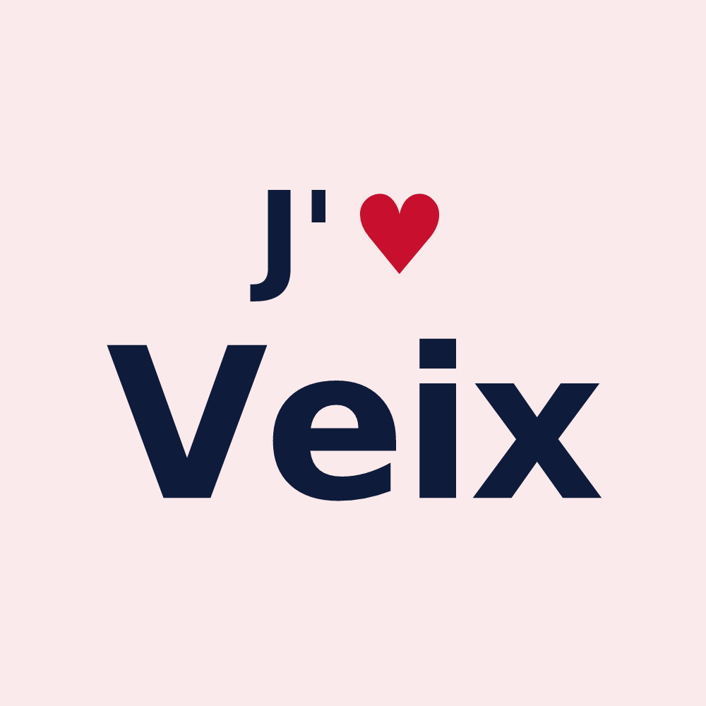Magnet personnalisé Veix — design J'aime Veix