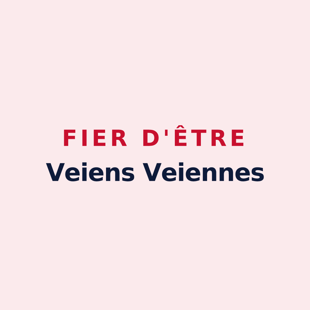 Magnet « Fier d'être Veiens Veiennes » — design pour Veix