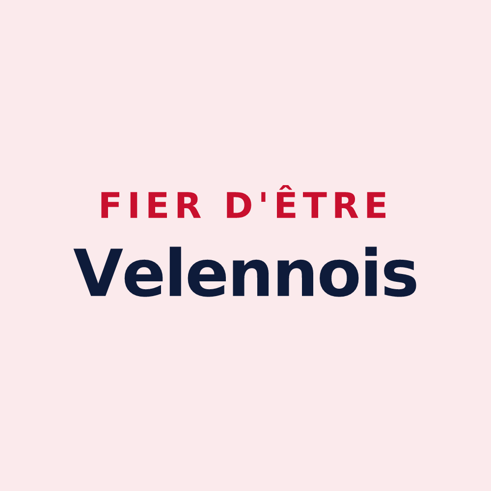 Magnet « Fier d'être Velennois » — design pour Velennes