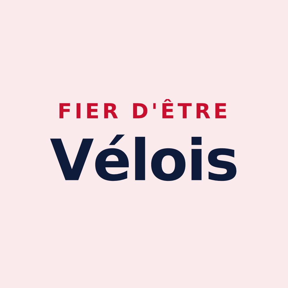 Magnet « Fier d'être Vélois » — design pour Vélieux