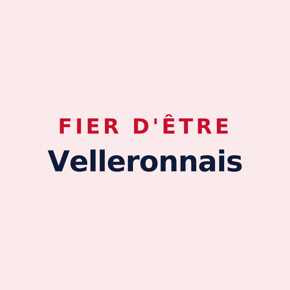 Magnet « Fier d'être Velleronnais » — design pour Velleron