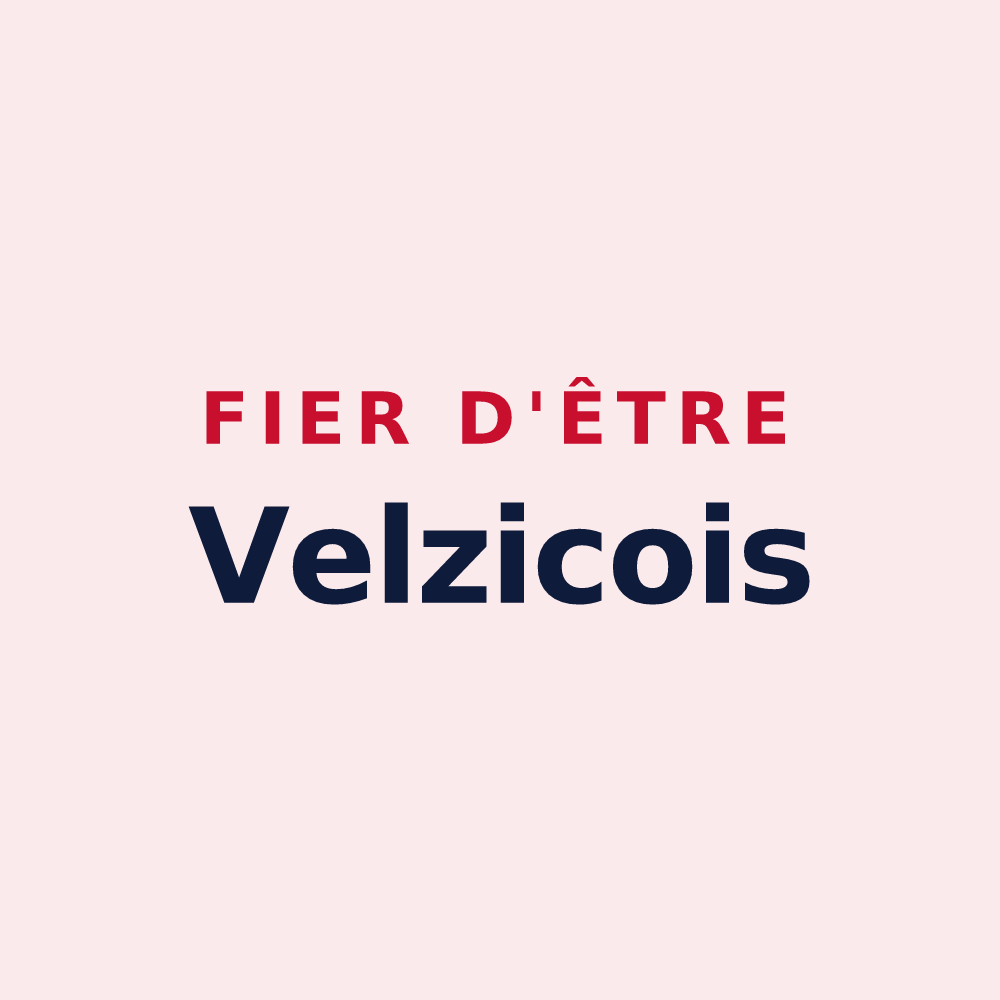 Magnet « Fier d'être Velzicois » — design pour Velzic