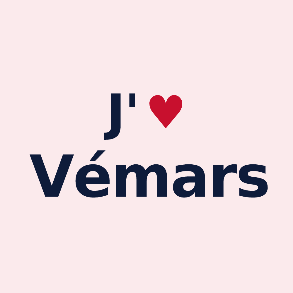 Magnet personnalisé Vémars — design J'aime Vémars