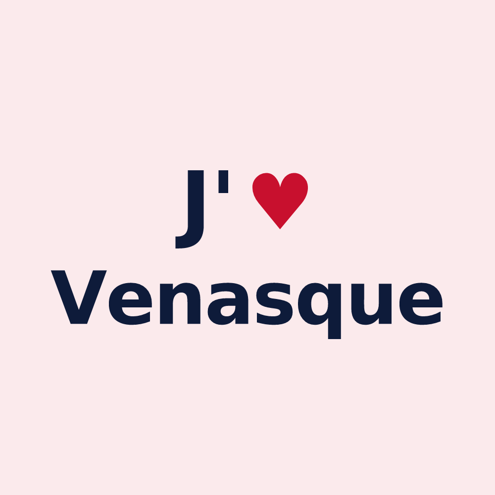 Magnet personnalisé Venasque — design J'aime Venasque