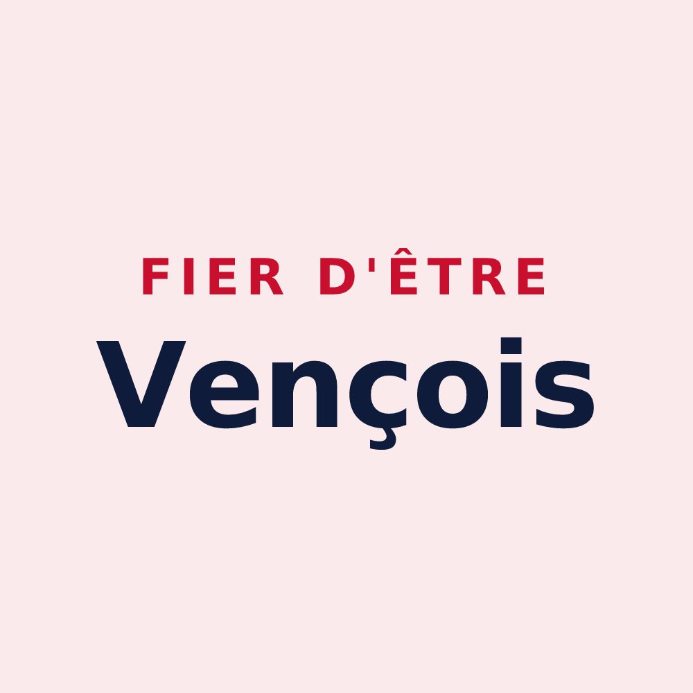 Magnet « Fier d'être Vençois » — design pour Vence