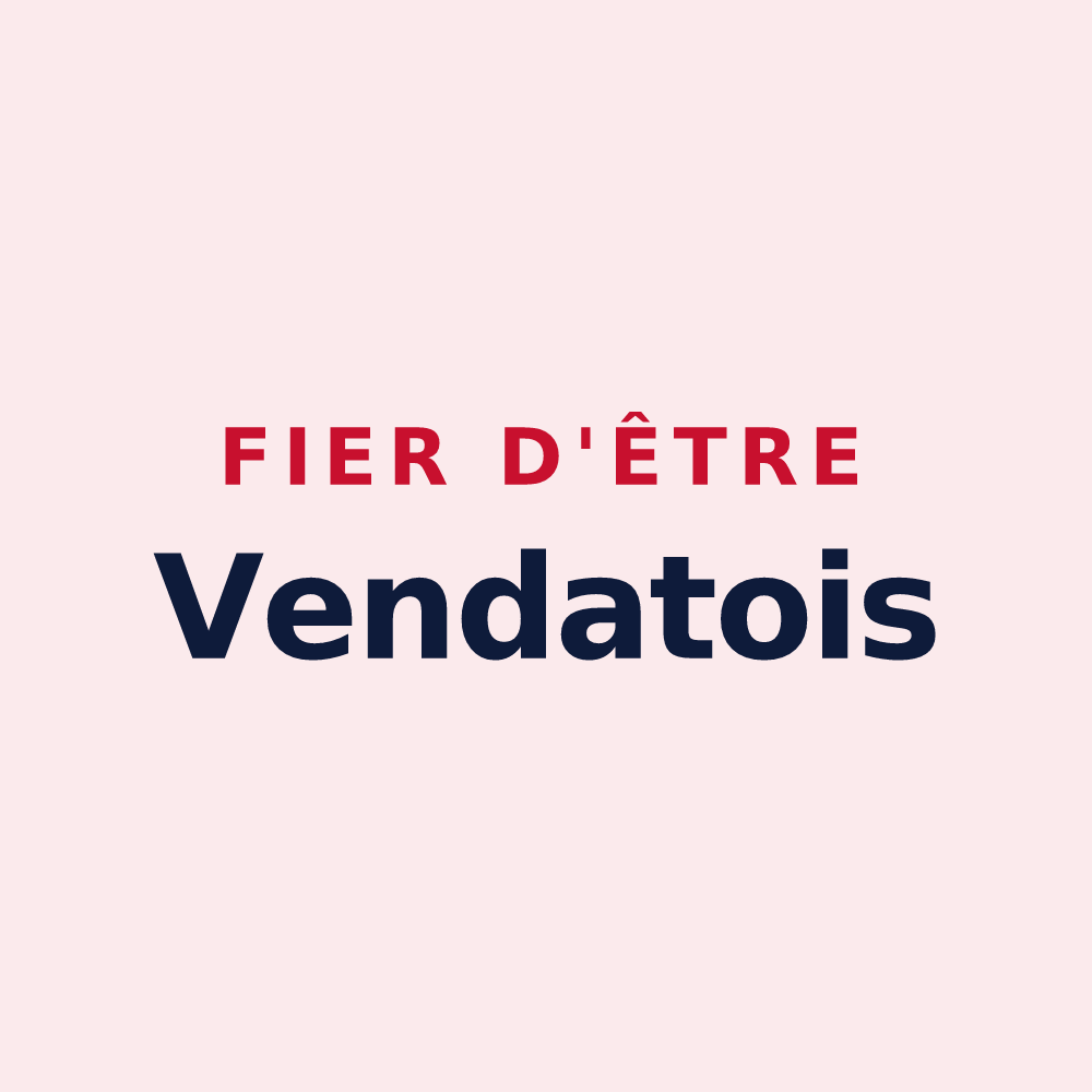 Magnet « Fier d'être Vendatois » — design pour Vendat