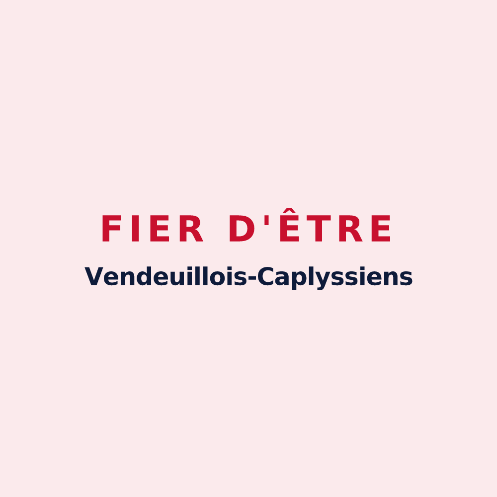 Magnet « Fier d'être Vendeuillois-Caplyssiens » — design pour Vendeuil-Caply