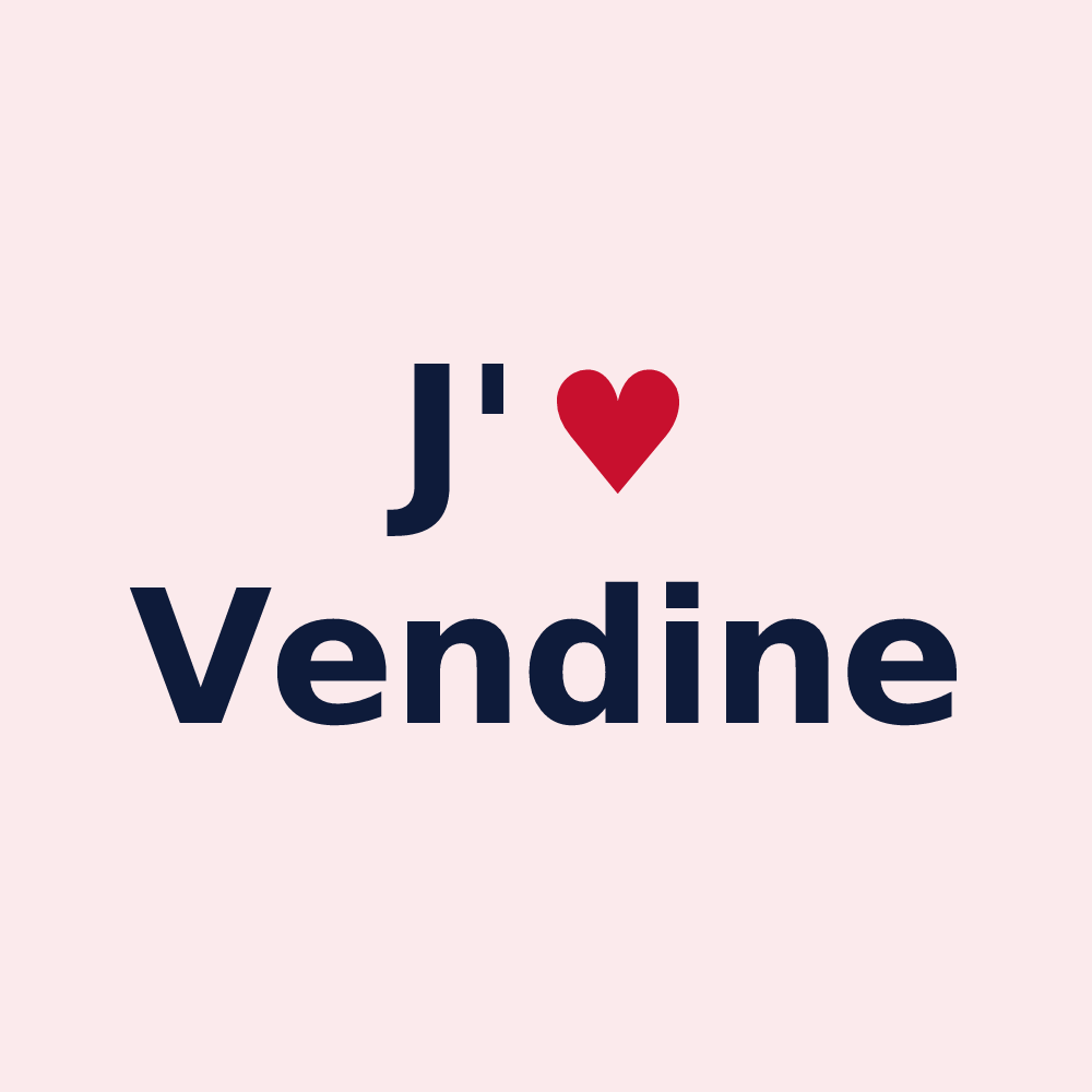 Magnet personnalisé Vendine — design J'aime Vendine