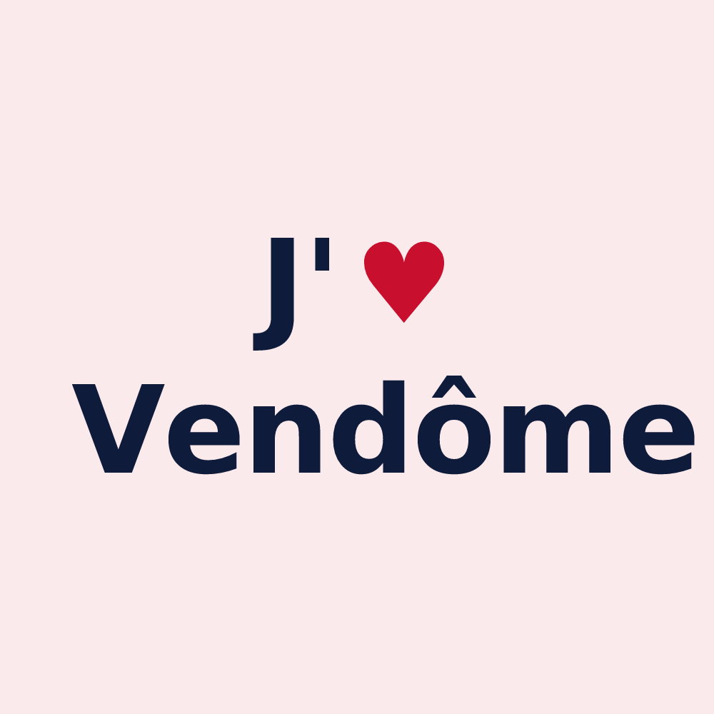 Magnet personnalisé Vendôme — design J'aime Vendôme
