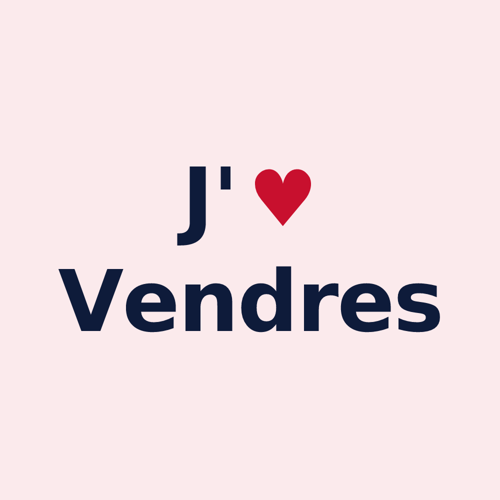 Magnet personnalisé Vendres — design J'aime Vendres