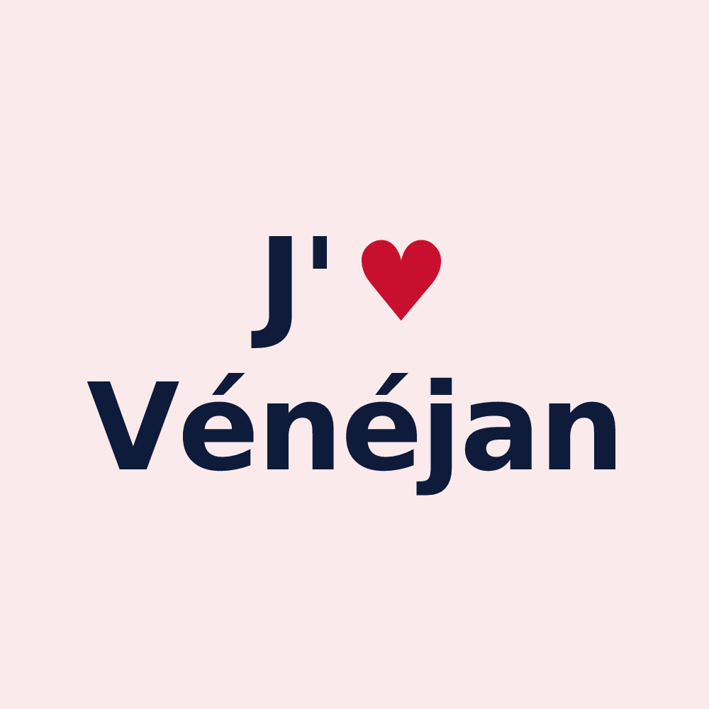 Magnet personnalisé Vénéjan — design J'aime Vénéjan