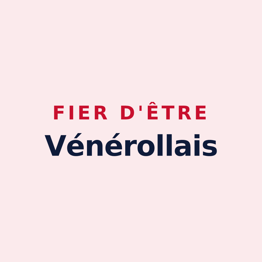 Magnet « Fier d'être Vénérollais » — design pour Vénérolles