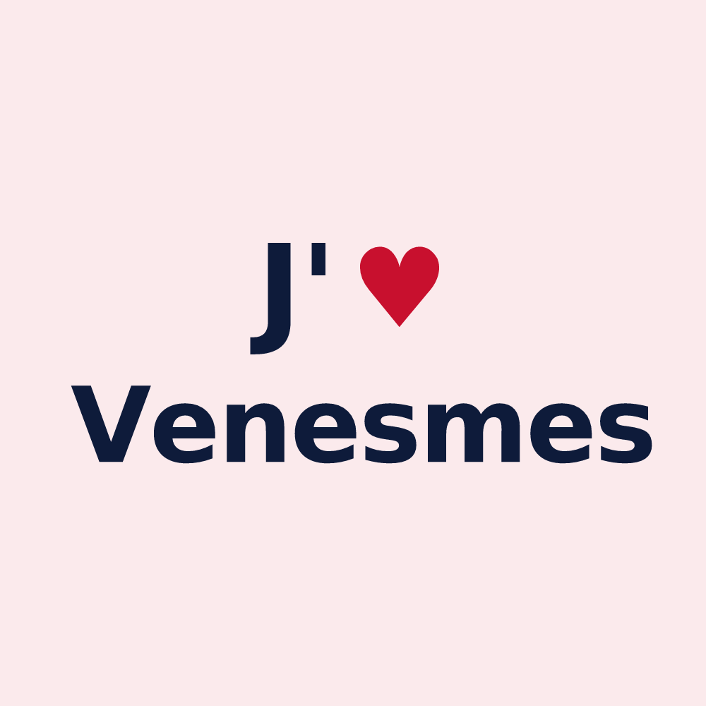 Magnet personnalisé Venesmes — design J'aime Venesmes