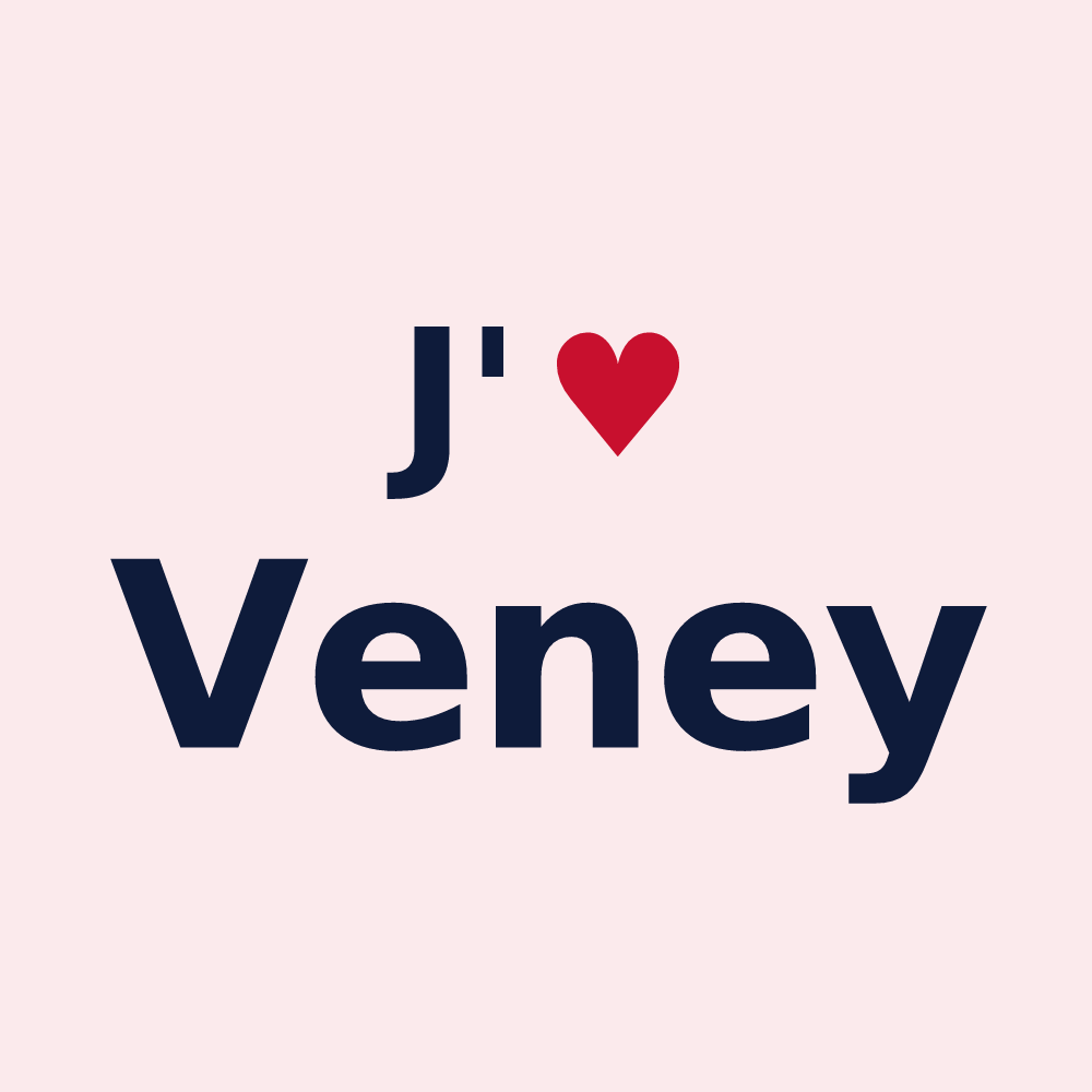 Magnet personnalisé Veney — design J'aime Veney