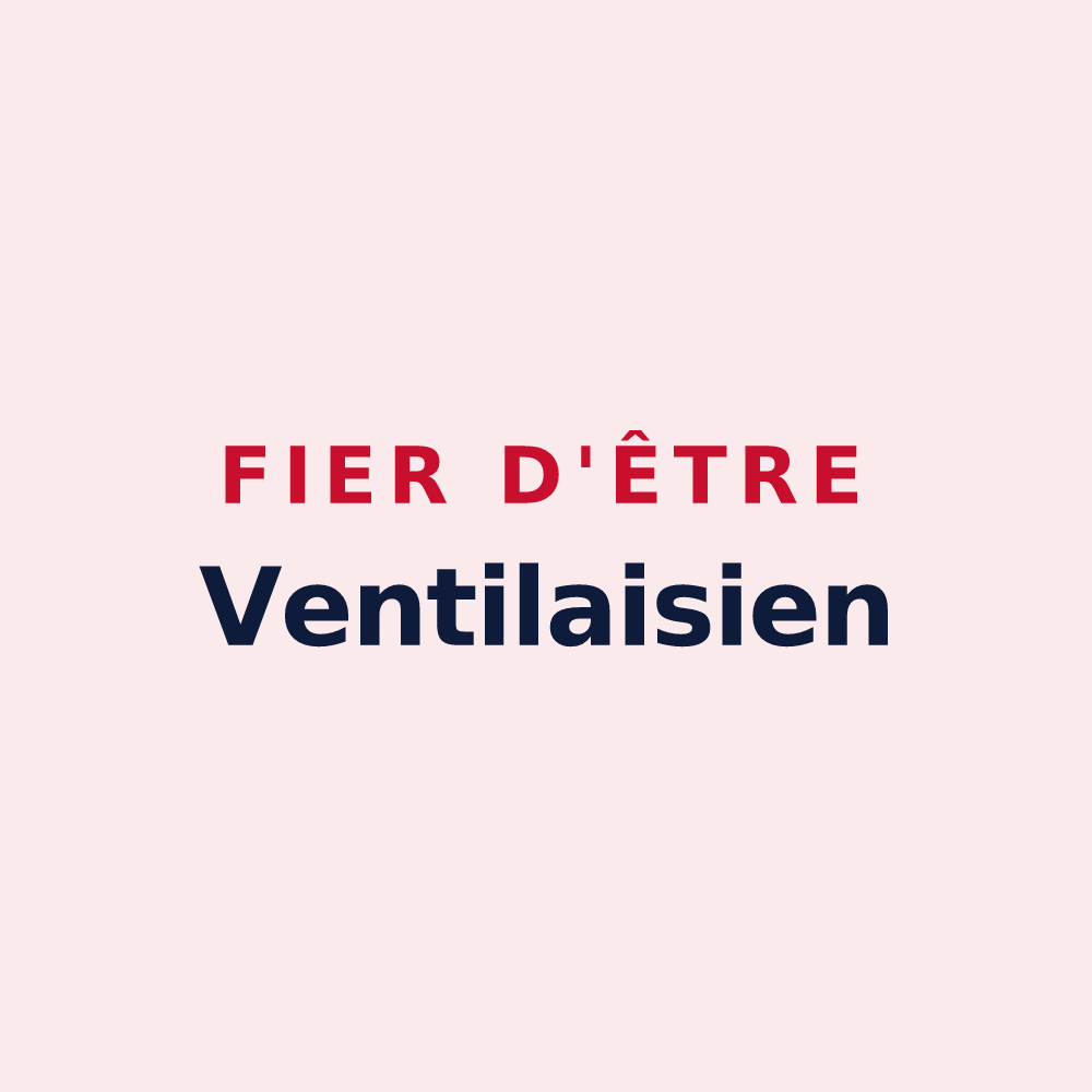 Magnet « Fier d'être Ventilaisien » — design pour Ventelay