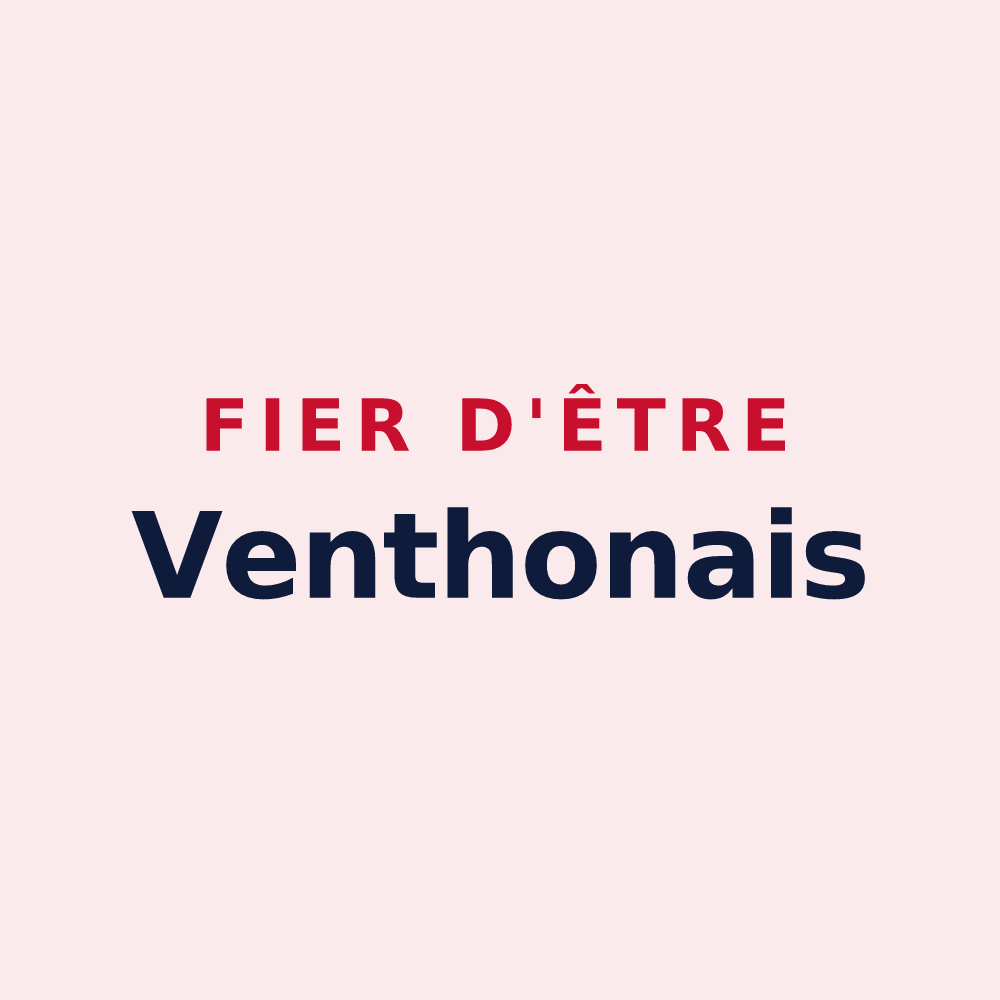 Magnet « Fier d'être Venthonais » — design pour Venthon