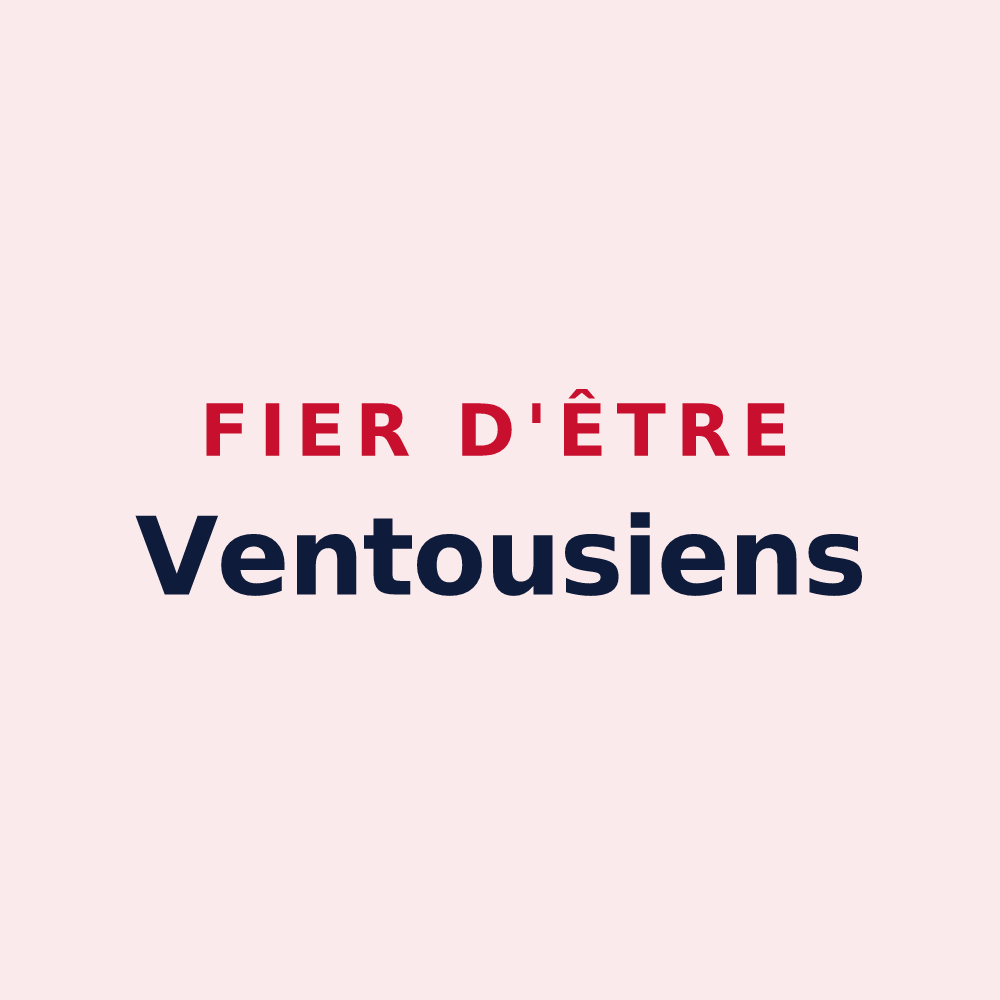 Magnet « Fier d'être Ventousiens » — design pour Ventouse