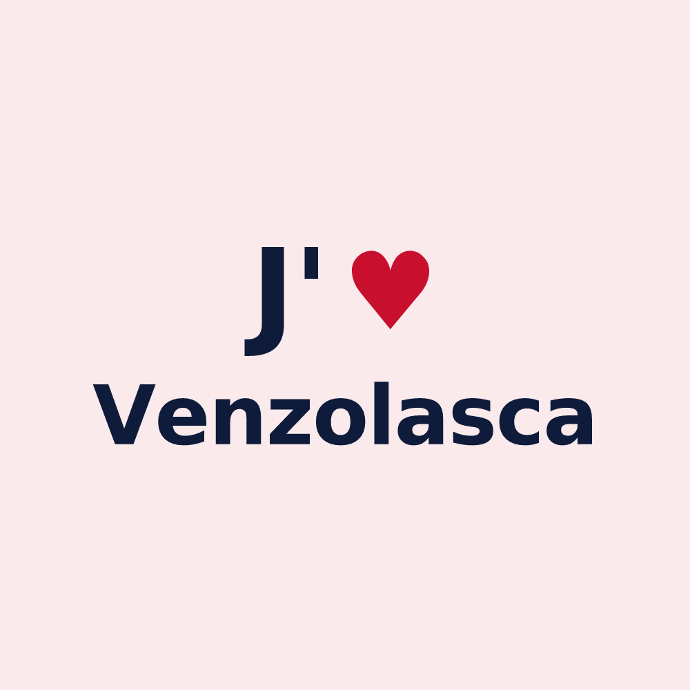 Magnet personnalisé Venzolasca — design J'aime Venzolasca