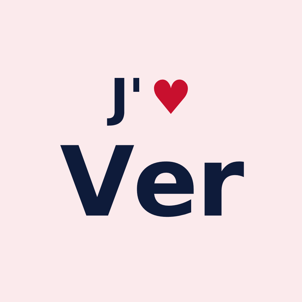 Magnet personnalisé Ver — design J'aime Ver