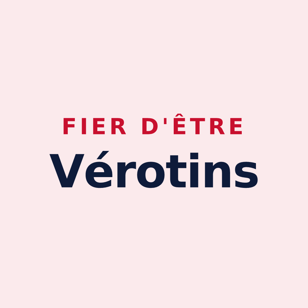 Magnet « Fier d'être Vérotins » — design pour Ver
