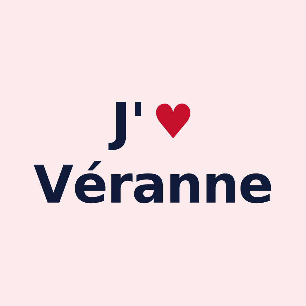 Magnet personnalisé Véranne — design J'aime Véranne