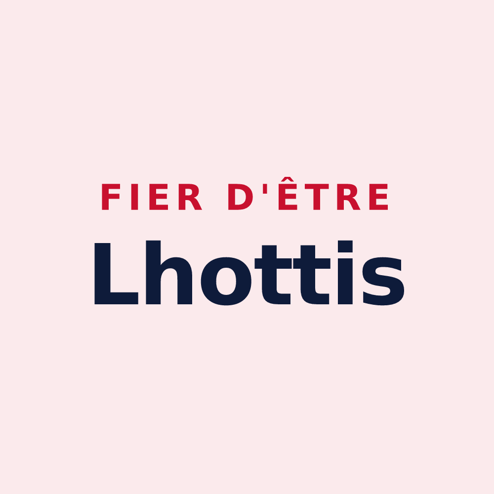 Magnet « Fier d'être Lhottis » — design pour Verchaix